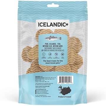 Icelandic+ Cod Fish Chips Dog Treat 2.5-oz Bag