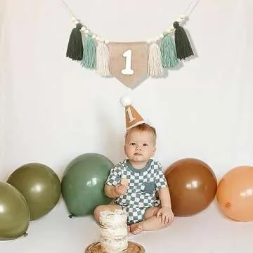 BOOMPA Wild One 1st Birthday High Chair Banner Delightfully Unique