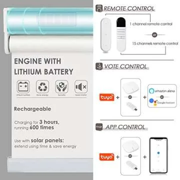 Allesin Motorized Roller Shade Blinds for Smart Homes