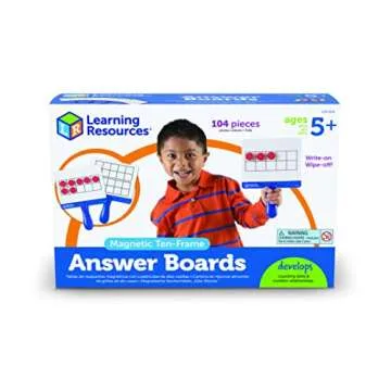 Magnetic Ten-Frame Boards Set - Early Math Skills for Kids