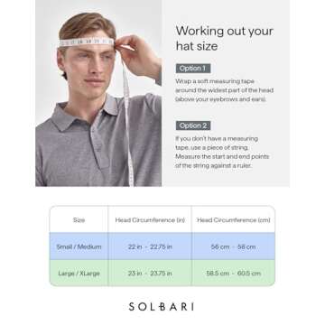 Solbari Unisex Bondi Bucket Hat UPF50+ Packable UV Sun Protection Hat, Adjustable Size, Stylish, Breathable SM Black