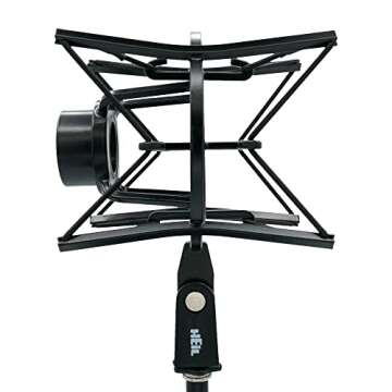 Heil’s PRSM Rugged, Professional-Quality Shock Mount for Home or Studio Use, Video Podcast, Broadcast, Audio Podcast
