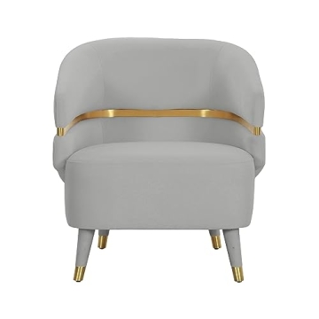 Ayla Grey Velvet Accent Chair - Luxury and Comfort Combined