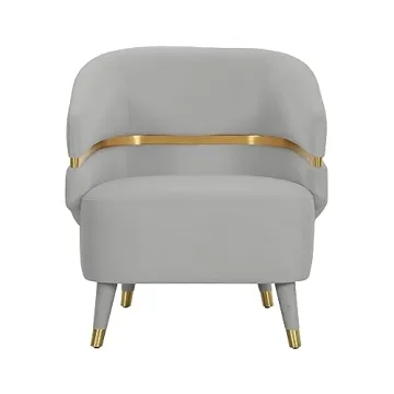 Ayla Grey Velvet Accent Chair - Luxury and Comfort Combined