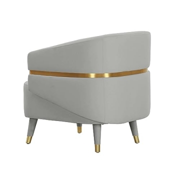 Ayla Grey Velvet Accent Chair - Luxury and Comfort Combined