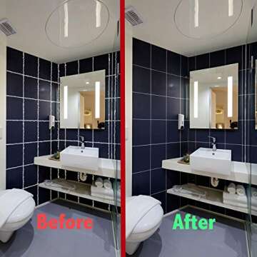 YOBZUO 3 in 1 Silicone Caulking Tools（stainless steelhead）, Sealant Finishing Tool Grout Scraper, Reuse and Replace 5 Silicone Pads, Great Tools for Kitchen Bathroom Window, Sink Joint