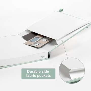 CAGIE Lined Journal Notebook, 320 Pages College Ruled Notebook, 100 Gsm Paper Thick Journal, B5 Hardcover Leather Journals for Writing Women Men, 7.6x10In, Green