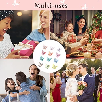 Vibrant Butterfly Hair Clips - 100 Mini Accessories