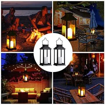 Tomshine Solar Lanterns for Garden & Patio Lighting