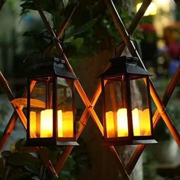 Tomshine Solar Lanterns for Garden & Patio Lighting