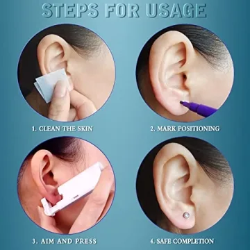 KAIQIKAIXI Kit for Safe At-Home Ear Piercing
