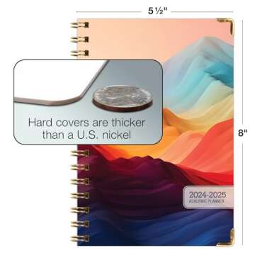 HARDCOVER Academic Planner 2024-2025 - Organize Life's Tasks
