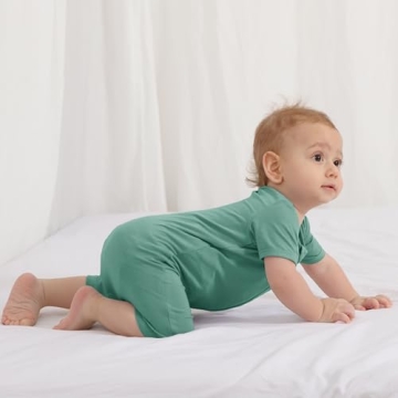 Jimonda Unisex Baby Romper with Soft Fabric and Zipper