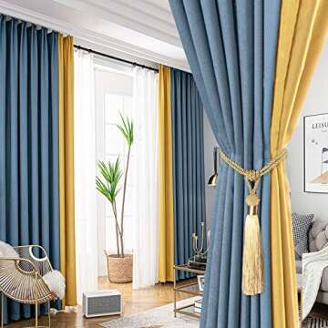 BEL AVENIR Gold Hand-Woven Curtain Tiebacks - 2 Pack