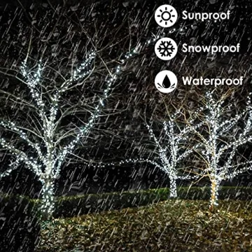 LORRYTE Solar String Lights 4-Pack 160FT 400 LED