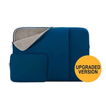 RAINYEAR 16 Inch Laptop Sleeve Protective Soft Case Cover Bag with Front Pocket & Accessories Pouch,...