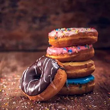 WERTIOO Donut Pans 2 Pack, Non-Stick 6-Cavity Mini Baking Pans, High-grade Carbon Steel Donut Mold - Bagels Doughnuts Biscuit Cake Baking Tray Maker Pan, Dishwasher, Oven, Freezer Safe