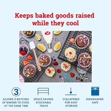 Tala 3 Tier Cake Cooling Rack - Non Stick & Space Saving