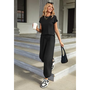 Ekouaer Women's 2 Piece Loungewear Set for Comfort