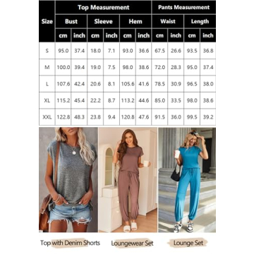 Ekouaer Women's 2 Piece Loungewear Set for Comfort