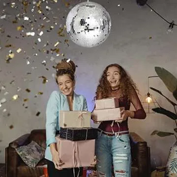 Yescom 12 Inch Disco Mirror Glass Ball for Parties