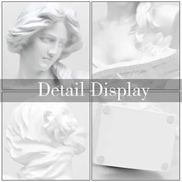 Norrclp Greek Statue of Musical Goddess, Classic Roman Head Bust Greek Mythology Sculpture for Living Room Home Shelf Decor (Goddess-11.8in)