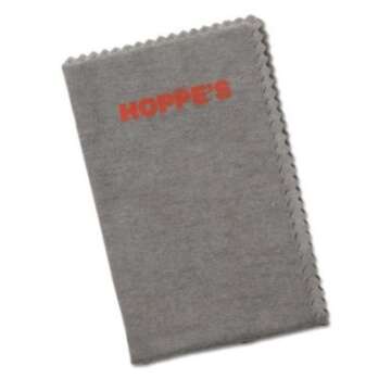 Hoppe's Lubricating Oil, 14.9 ml Precision Bottle, 2.25oz Squeeze Bottle Refill, Silicone Non-Abrasive Gun Cloth - Gun Cleaning Bundle Kit - For Pistol / Handgun / Rifle / Shotgun / AR15