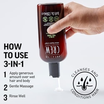 American Crew 3-in-1 Tea Tree Shampoo for Men