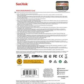 SanDisk MAX Endurance 256GB microSDXC Card for Dash Cams