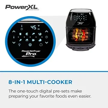 PowerXL Air Fryer Pro with Rotisserie and Dehydrator Features