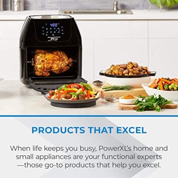 PowerXL Air Fryer Pro with Rotisserie and Dehydrator Features