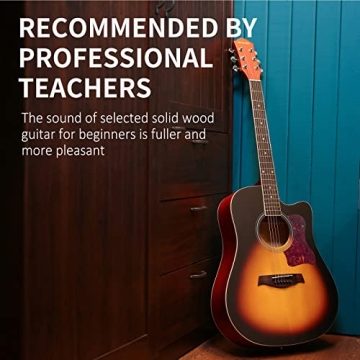 AODSK Acoustic Guitar Beginner Bundle – Complete 41 Inch Set