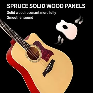 AODSK Acoustic Guitar Beginner Bundle – Complete 41 Inch Set