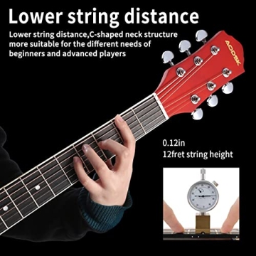 AODSK Acoustic Guitar Beginner Bundle – Complete 41 Inch Set