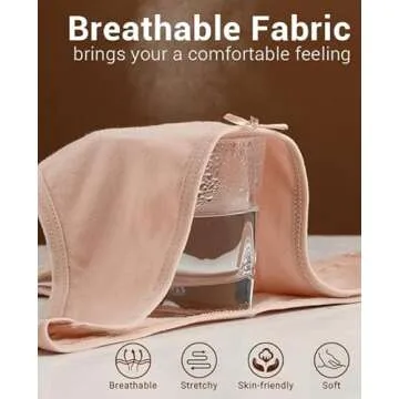 Jo & Bette Cotton Thong Bikini Underwear Seamless Breathable Panties for Women, 6 or 12 Pack