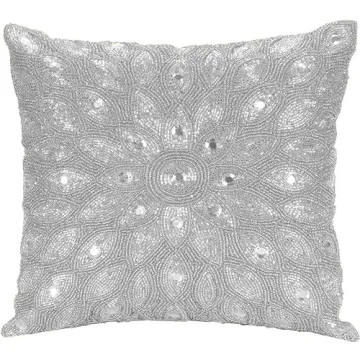 Light & Pro Silver Throw Pillow - Exquisite Decorative Cover