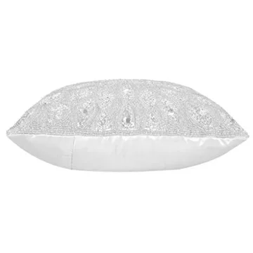 Light & Pro Silver Throw Pillow - Exquisite Decorative Cover