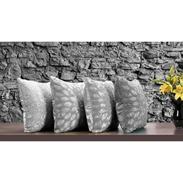 Light & Pro Silver Throw Pillow - Exquisite Decorative Cover