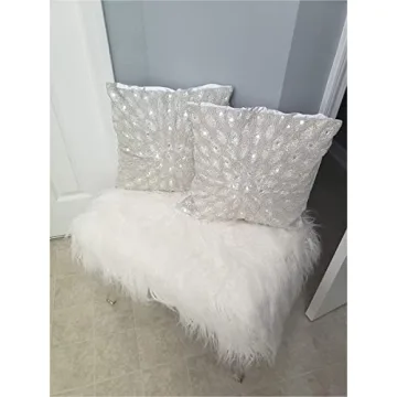 Light & Pro Silver Throw Pillow - Exquisite Decorative Cover