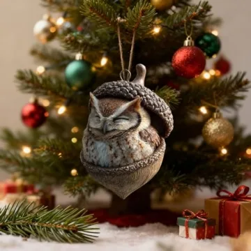 Charming Forest Animal Acorn Ornaments for Home Decor