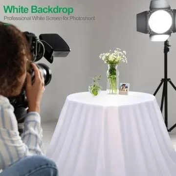 Professional EMART 8.5x10ft White Backdrop for Photography