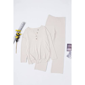 Pink Queen Women's Knit Sweatsuit Comfortable Lounge Set