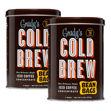 Grady's Cold Brew Coffee Pouches | New Orleans Style | Easy Brew | Makes 24 Cups