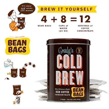 Grady's Cold Brew Pouches | New Orleans Style Coffee | 24 Drinks