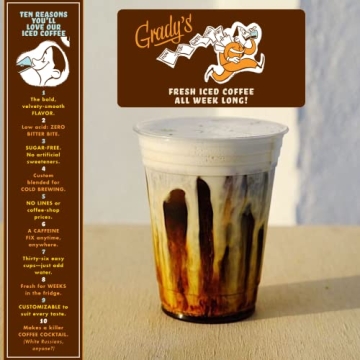 Grady's Cold Brew Pouches | New Orleans Style Coffee | 24 Drinks