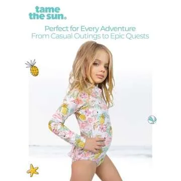 Long Sleeve Girls Swimsuit with UPF 50+ Protection
