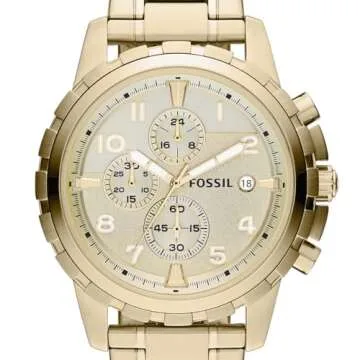Fossil Men's Dean Chronograph Watch for Timeless Style