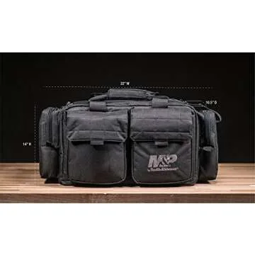 Smith & Wesson M&P Officer Tactical Range Bag with Weather Resistant Material for Shooting, Range, Storage and Transport