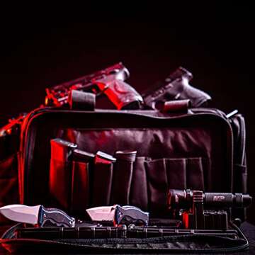 Smith & Wesson M&P Officer Tactical Range Bag with Weather Resistant Material for Shooting, Range, Storage and Transport