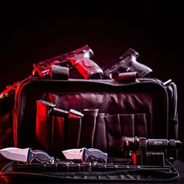 Smith & Wesson M&P Officer Tactical Range Bag with Weather Resistant Material for Shooting, Range, Storage and Transport